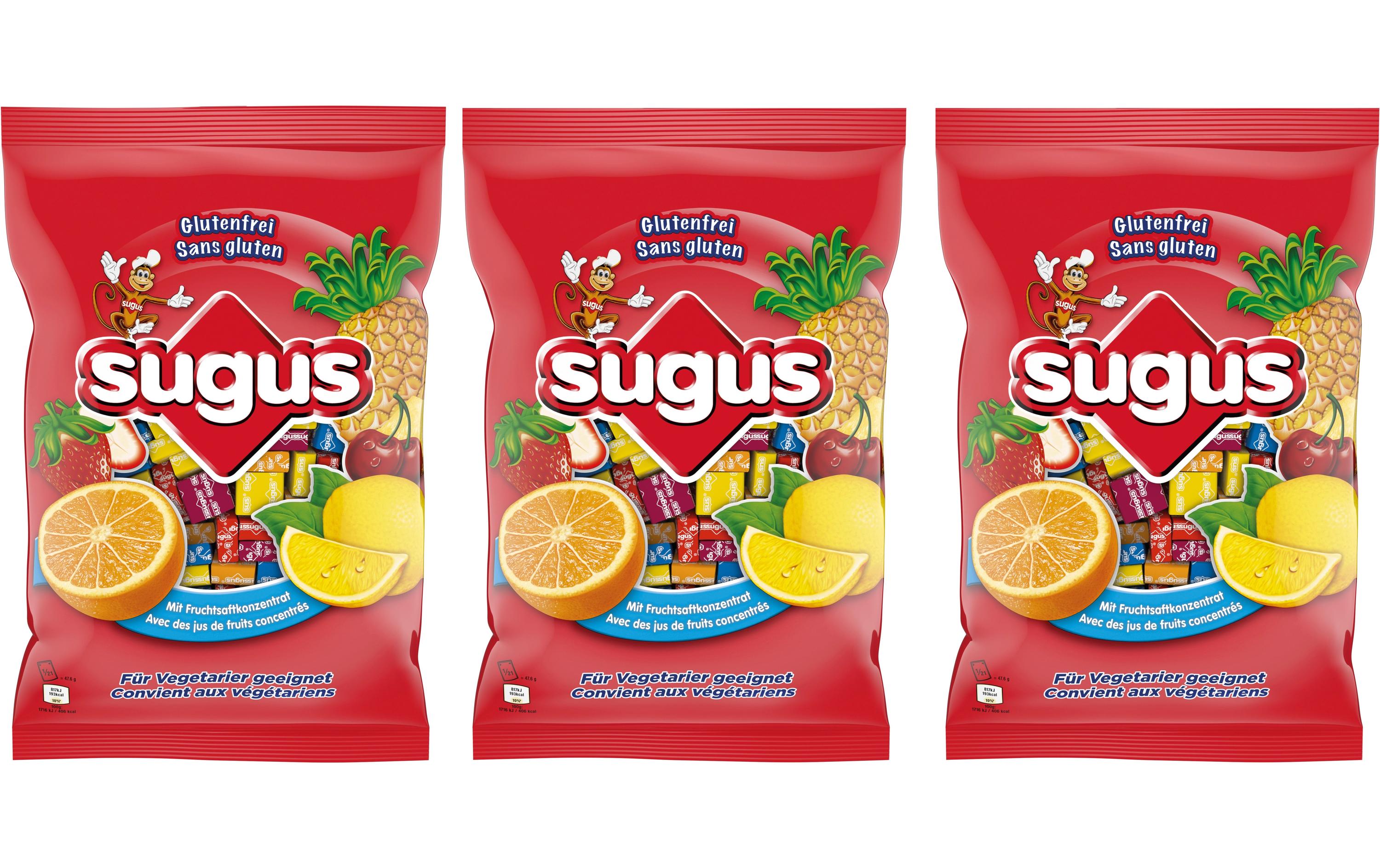 Kaubonbon glutenfrei 3000 gKaudragees mit Fruchtgeschmack und konzentrierten Fruchtsäften