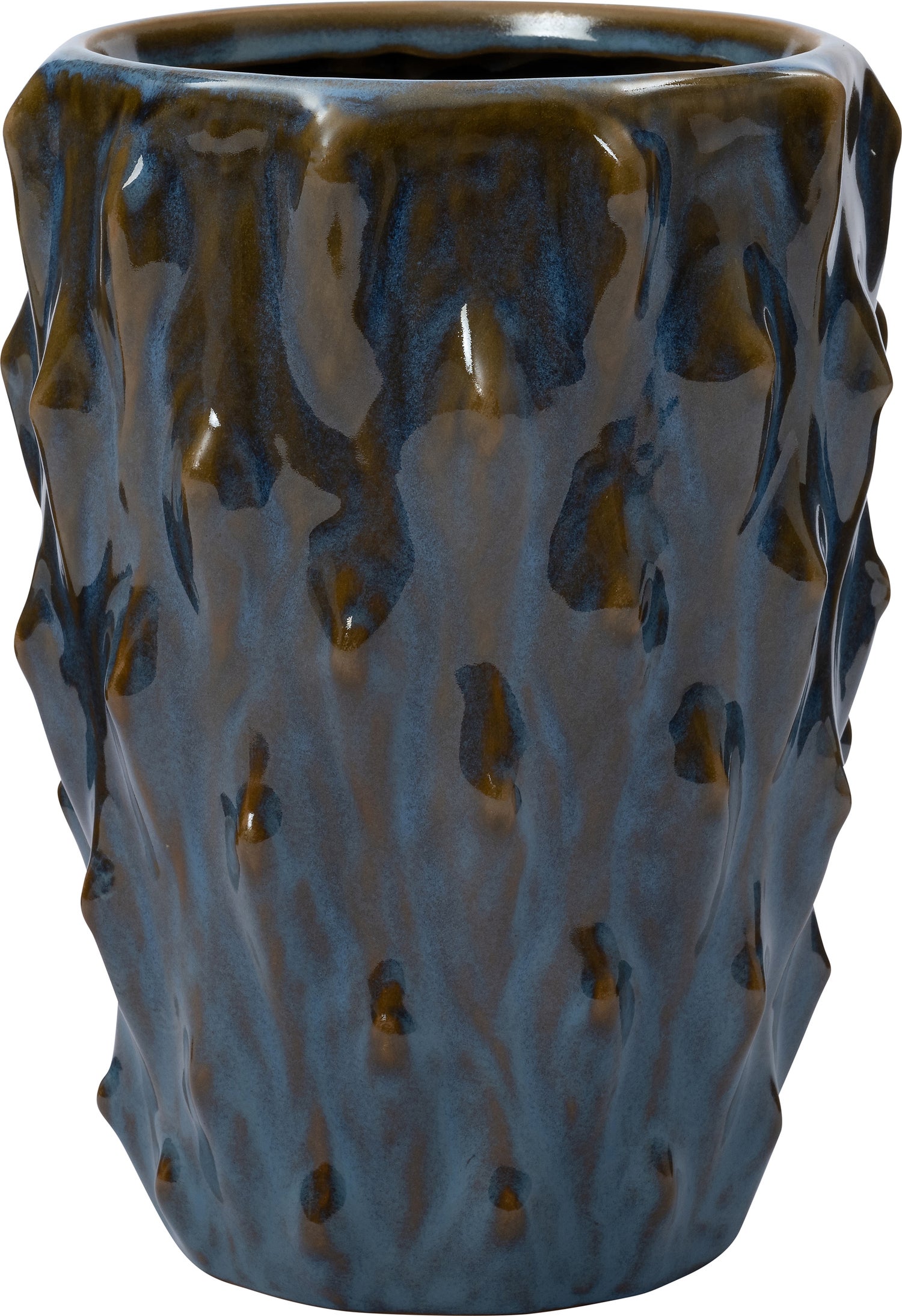 Intratuin bloempot Tea blauw D 16 H 22 cm