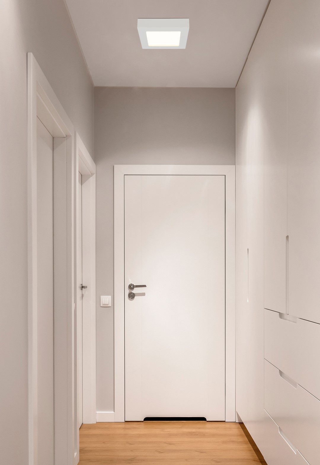 LED-Deckenleuchte - weiß - 22x22 cm