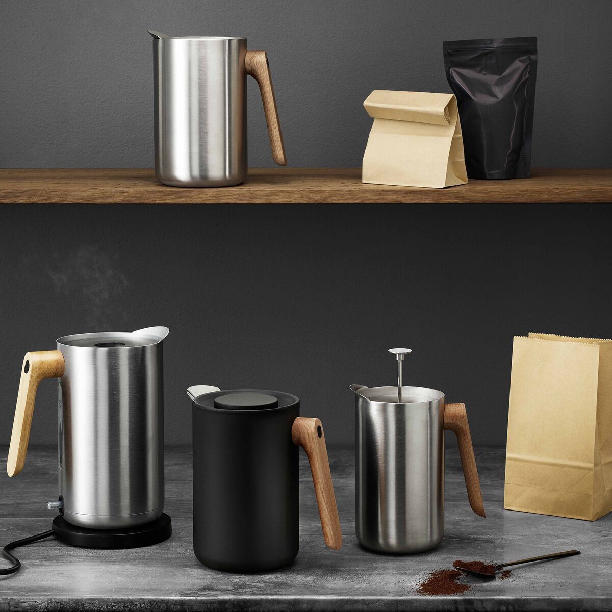 Vannkoker 1,5 L Nordic Kitchen Rustfritt stål