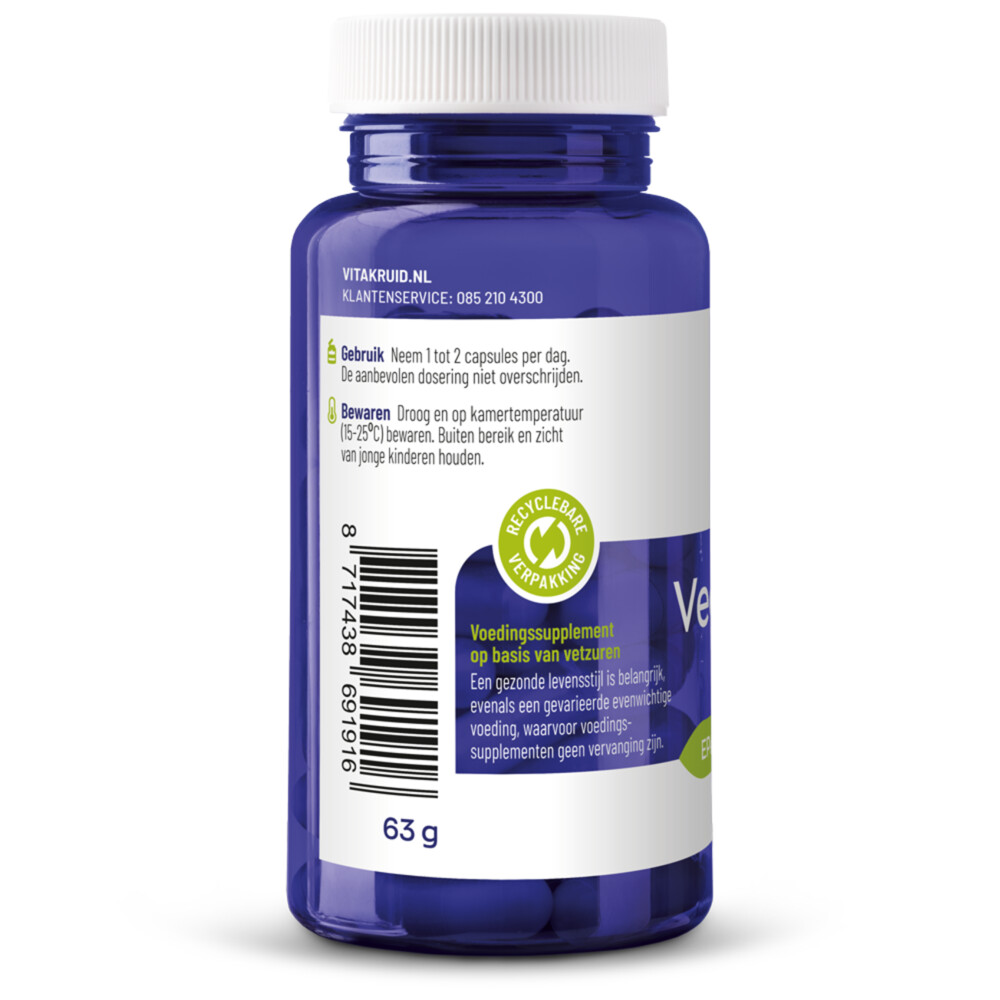 2x Vitakruid Omega 3 1000 TG Vegan60 softgels