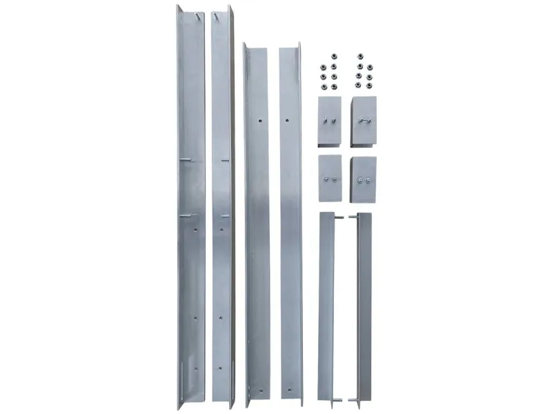 Technaxx BALCONY POWER, Stangmontering til solcelle, Aluminium, Fritstående, Tagmonteret, Vægmonteret, Grå, 1050 mm, 60 mm
