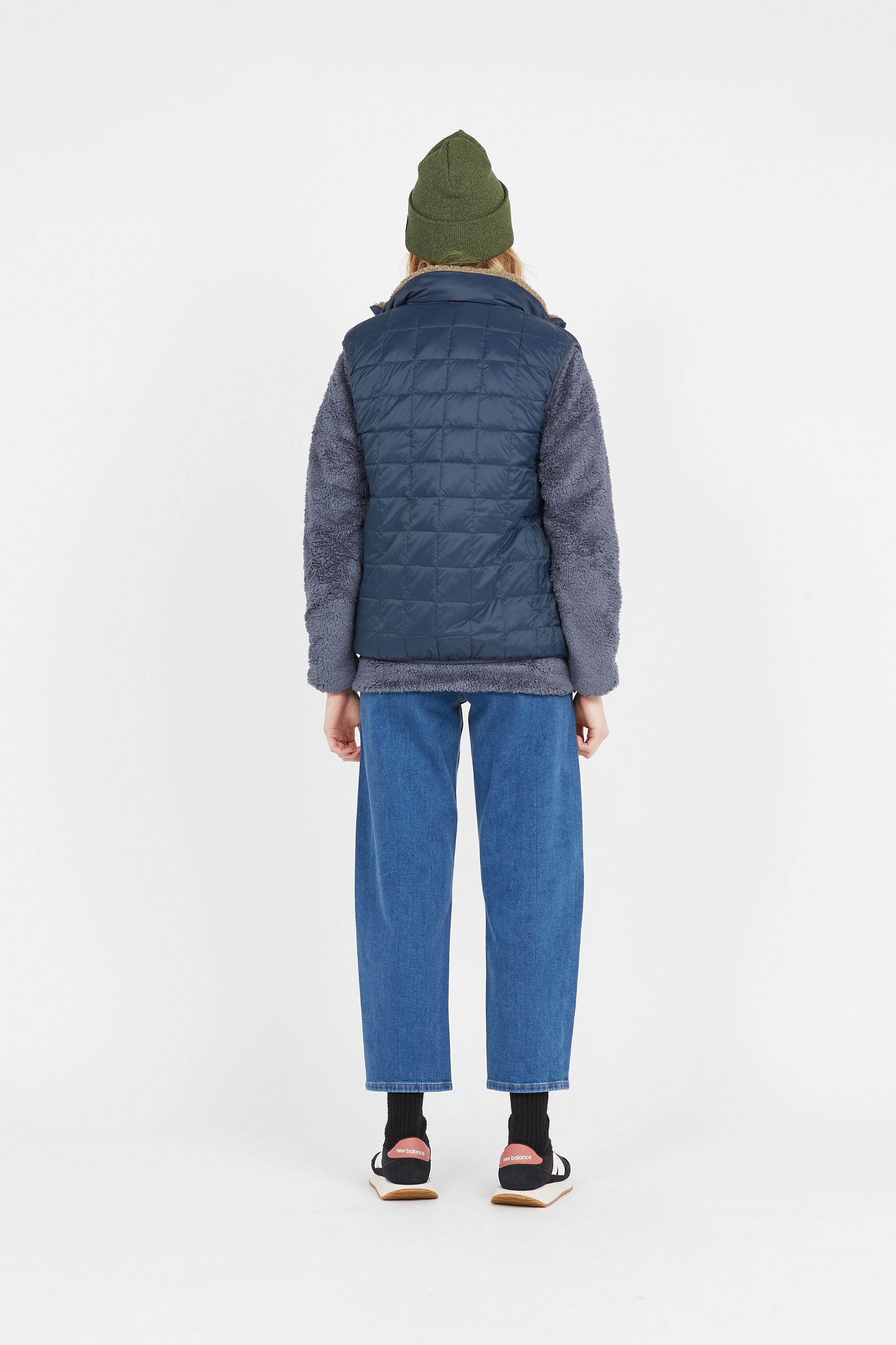 TAION Doudoune sans manches réversible  DOWN X BOAR REVERSIBLE Bleu