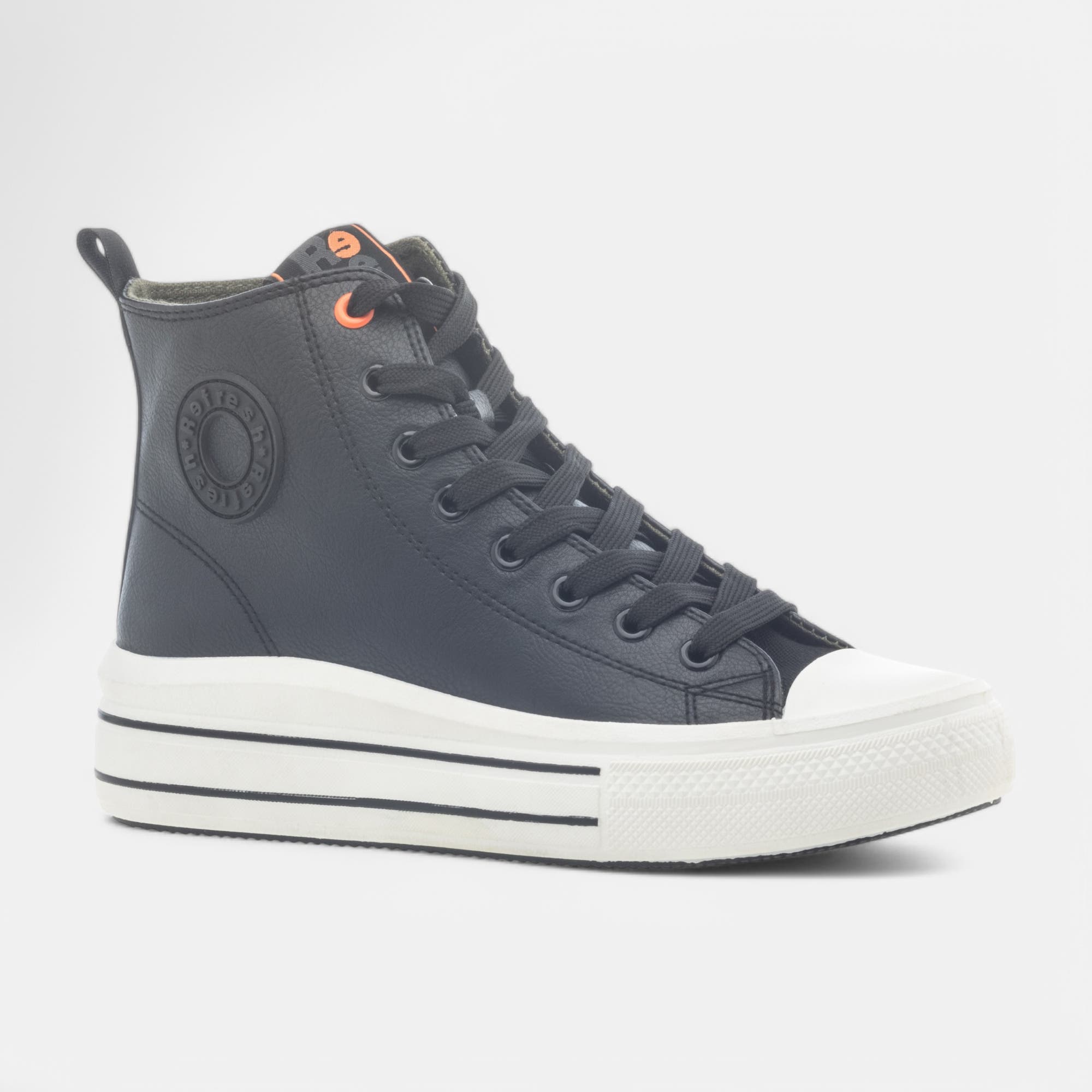 Baskets hautes Femme noir