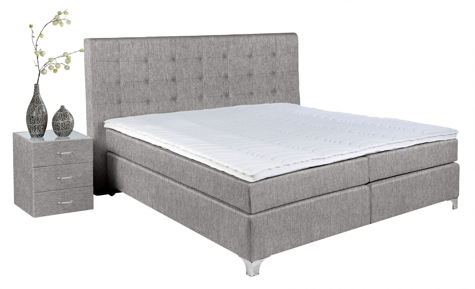 Ole Gunderson Boxspringbett TOPMOTION I 200 x 200 cm Mine-Vega Dolphin