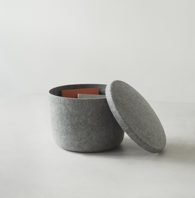 Normann Copenhagen Hide opbergdoos small bruin