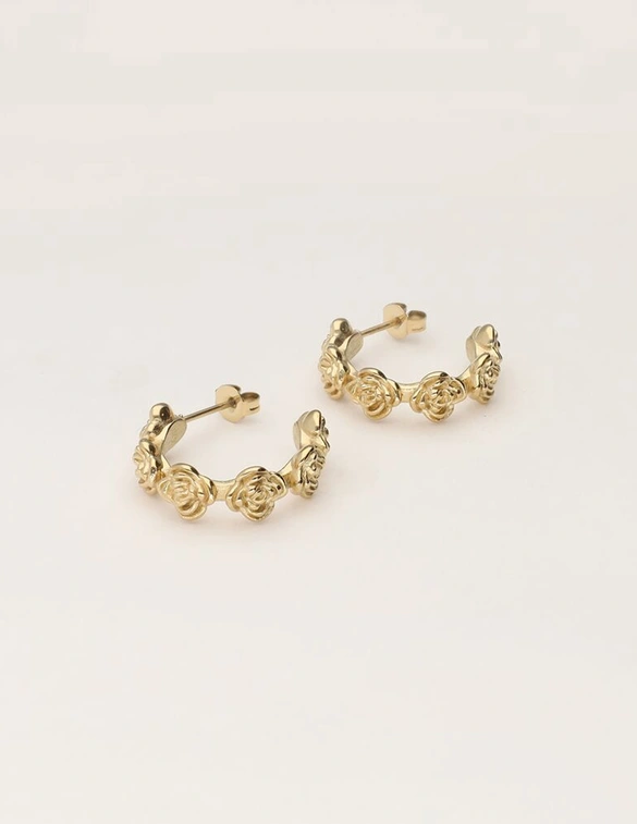 My Jewellery Vintage oorringen met rozen MJ11266