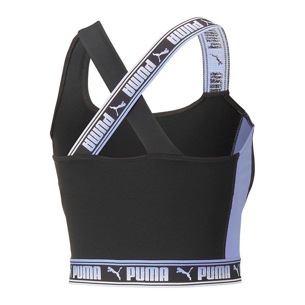 Puma FASHION TANK - Débardeur Femme puma black/elektro purple