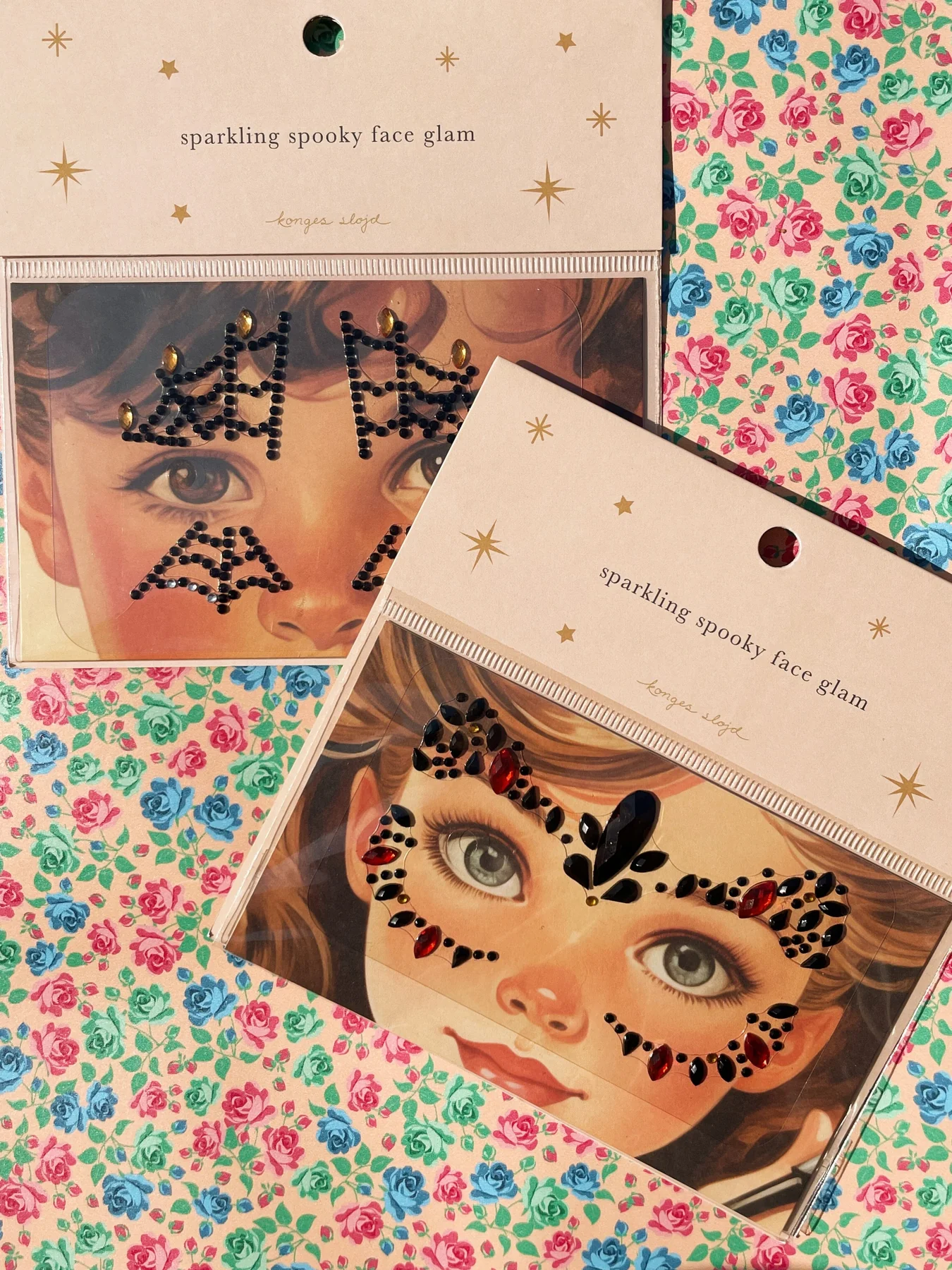 Konges Sløjd Halloween Face Jewels Ks102198 red black