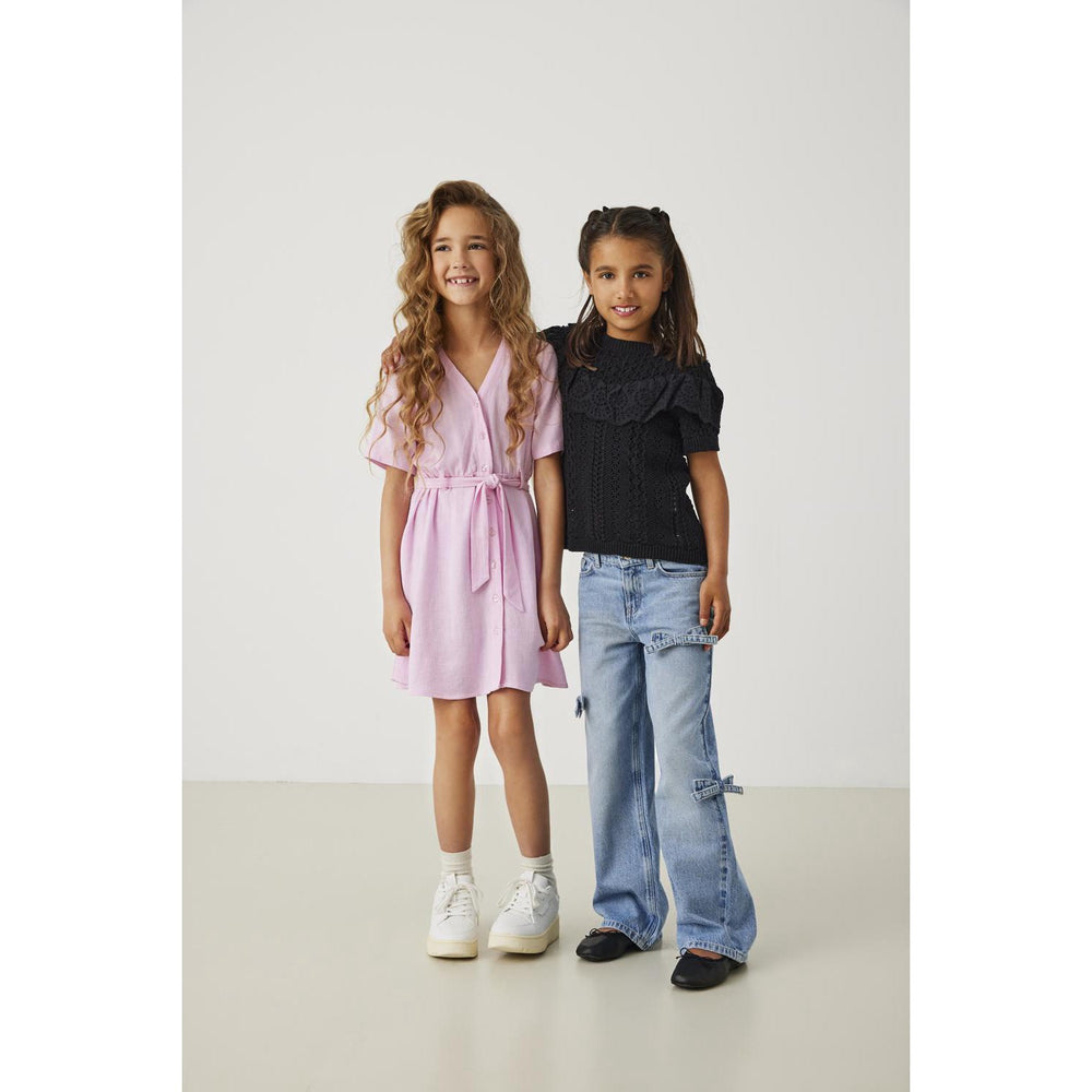 Køb kids ONLY Light Blue Denim Hope Wide Sløjfe Denim Jeans
