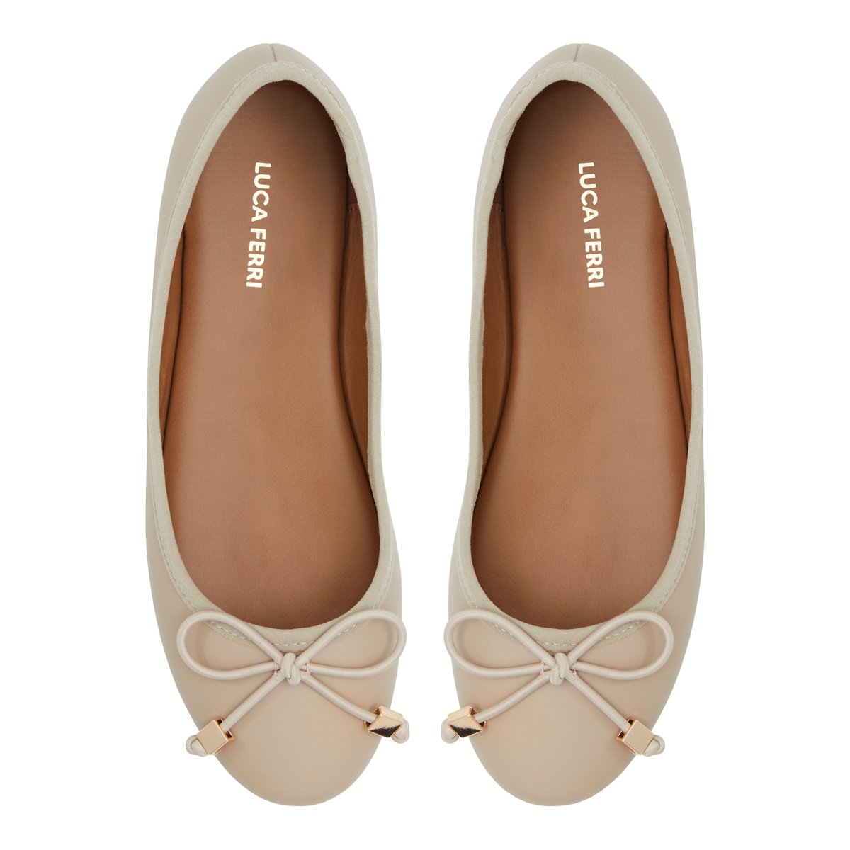 LUCA FERRI-Wicorenad-Ballerine - Talon plat - Beige