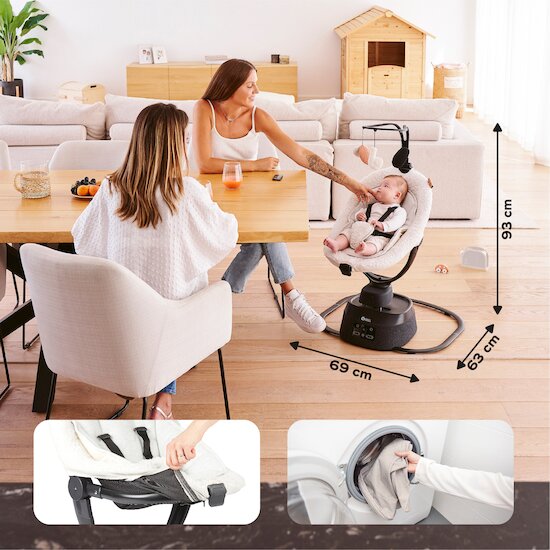 Balancelle Swoon Evolution   Curl white x Babyatoutprix        de               Babymoov