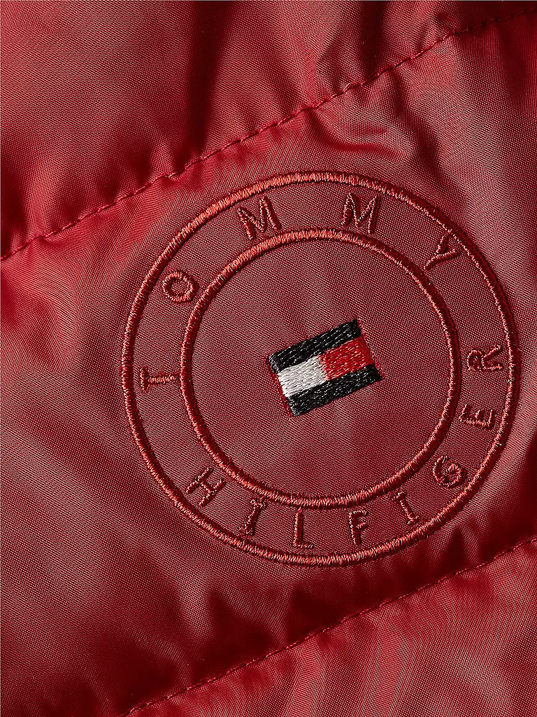 TOMMY HILFIGER Daunensteppjacke dunkelrot