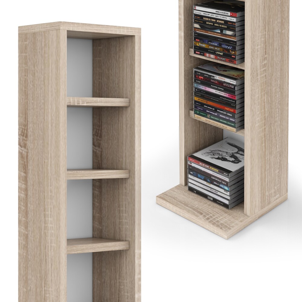 VICCO CD Regal DVD Ständer Sonoma Wandregal Hängeregal Bücherregal Büroregal