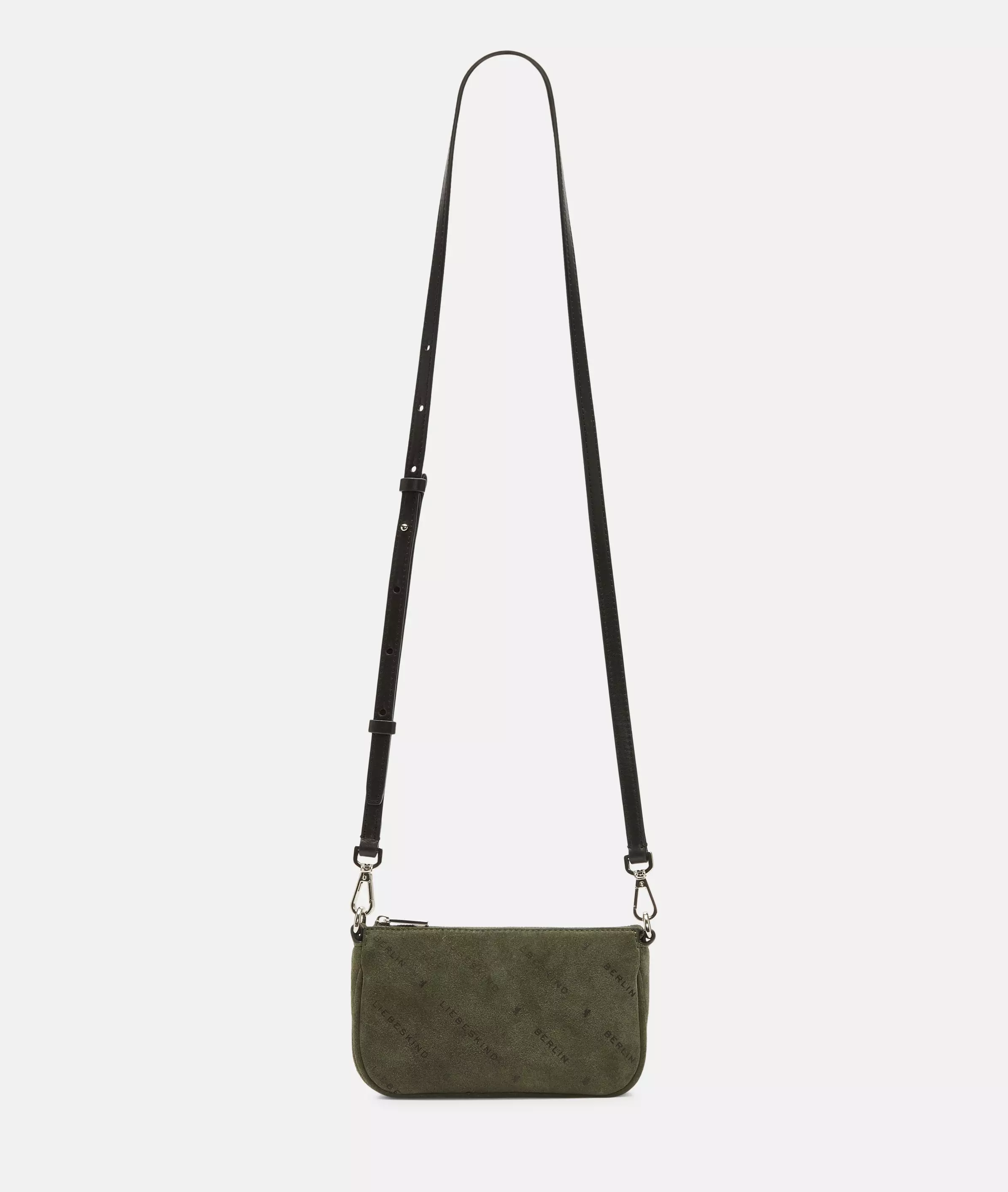 Monogram Crossbody XS Suede shoulder bag with Liebeskind Berlin lettering