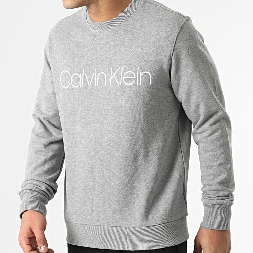 Sweat Crewneck Cotton Logo 4059 Gris Chiné
