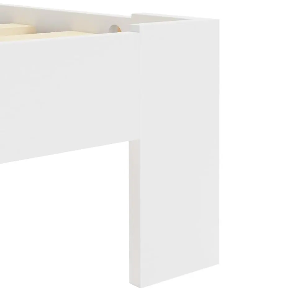 vidaXL - Tweepersoonbed met lattenbodem - Wit - Massief grenenhout - 160x200 cm