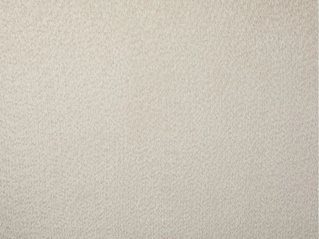 Tête de lit 170 cm SANTADI - Tissu effet bouclettes - Ecru