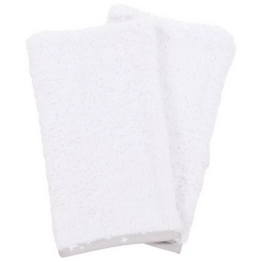 babybay Babyhandtuch Applikation Stern perlgrau