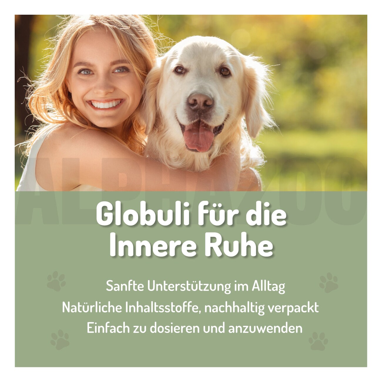 ALPHAZOO Seelenruhe Bachblüten, Globuli für Hunde und Katzen