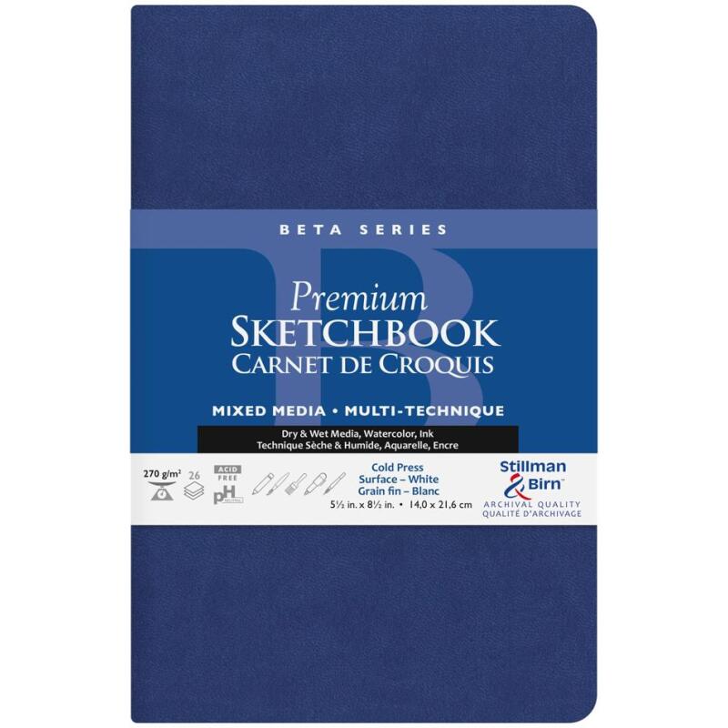 Beta Series carnet souple 26F 21,6x14cm 270g - Blanc