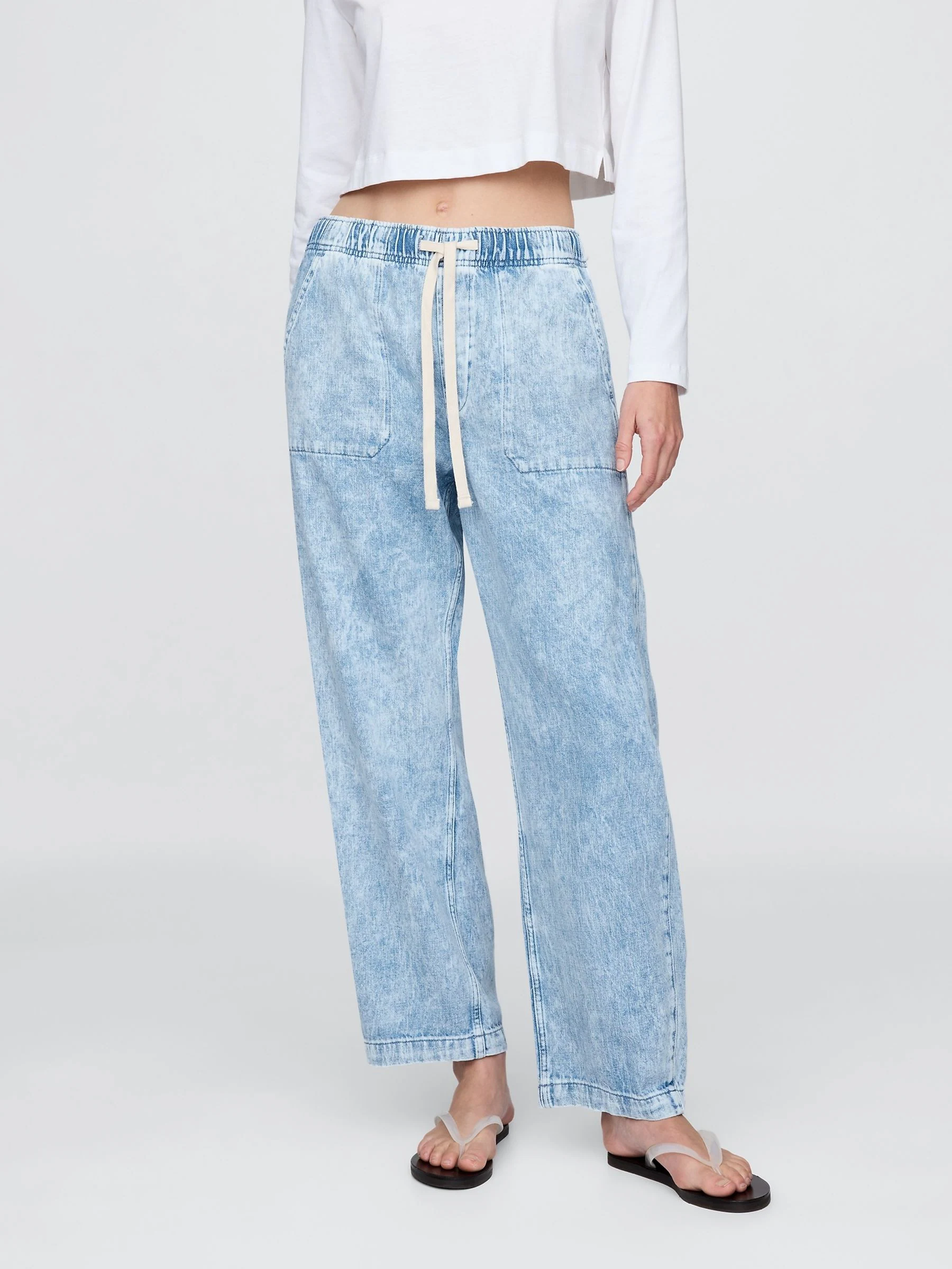 Gap High Waisted Easy Barrel Jeans
