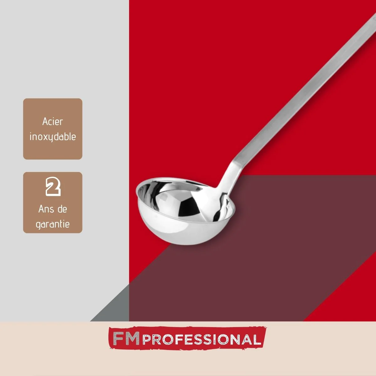 Louche de cuisine inox 43 cm l Divers FM Professional