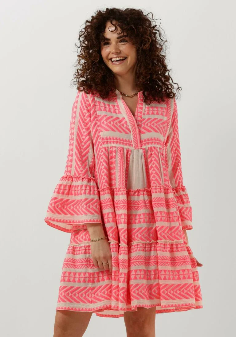 DEVOTION gebroken wit devotion mini jurk ella