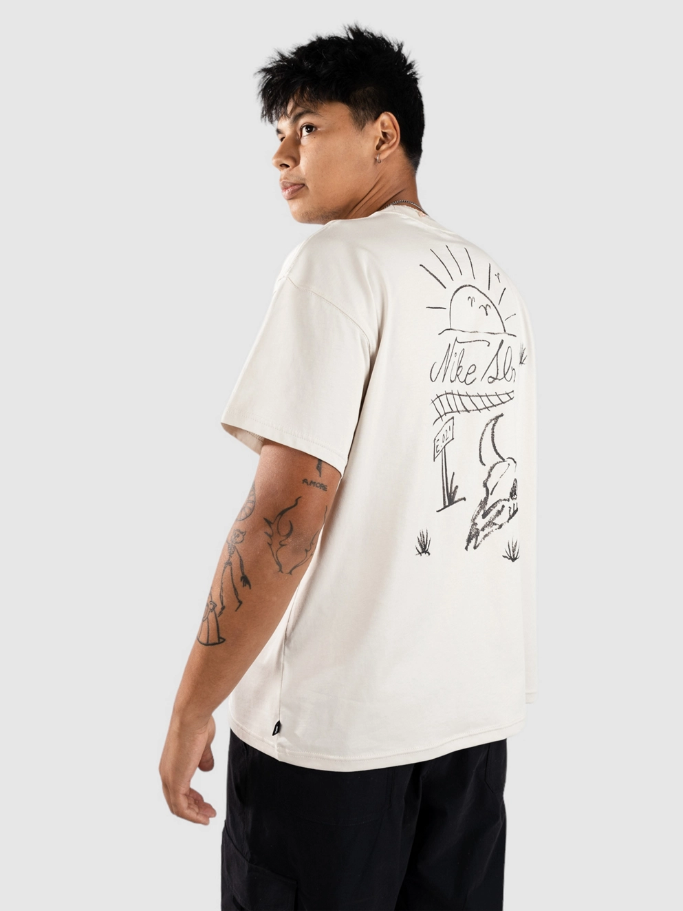 Nike Sb M90 Train Moniker T-Shirt lt orewood brn