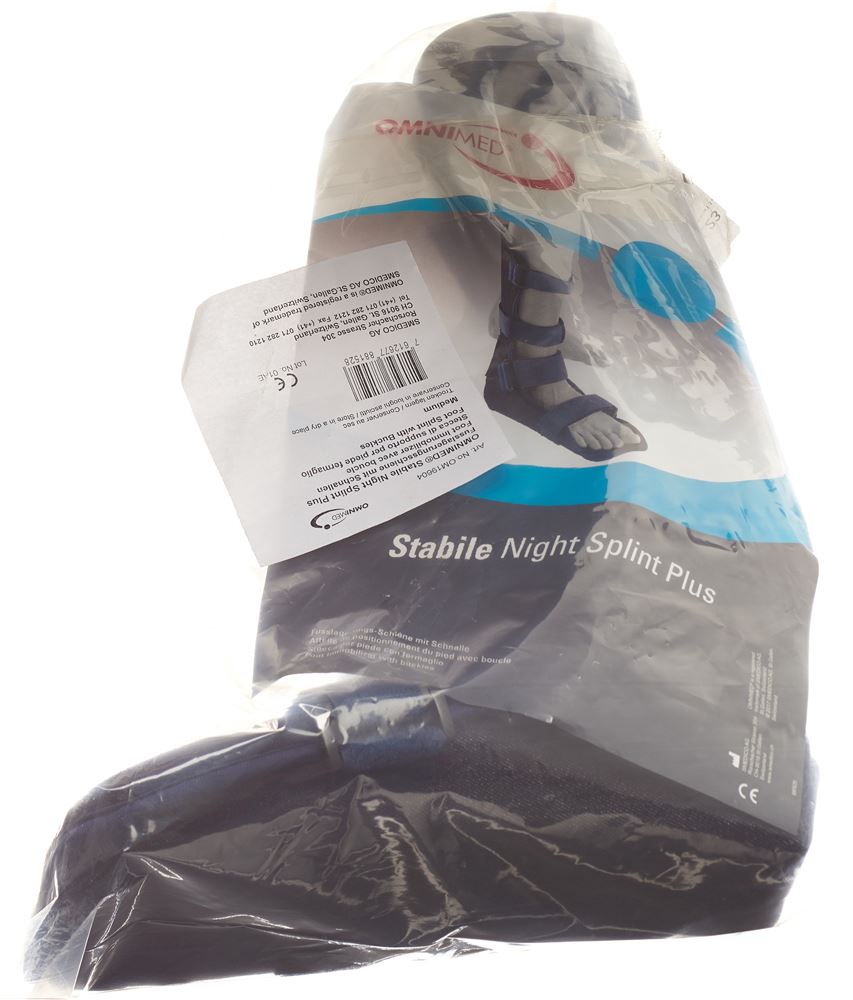 Omnimed stabile Fusslagerungsschiene 44-45 mit Schnalle blau 1 Stk