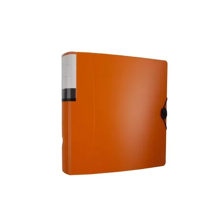 Idena Ringbuch A4, runder Rücken, Rückenbreite 75mm, orange