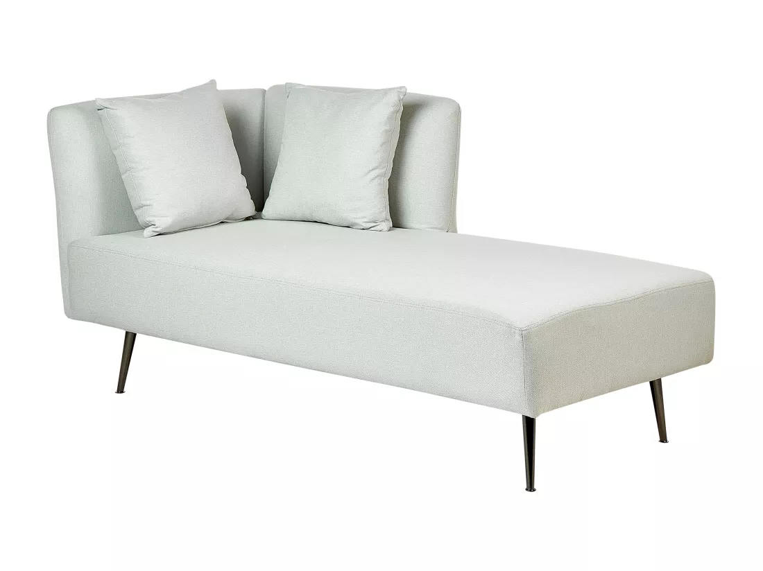 Divan côté droite en tissu vert menthe RIOM