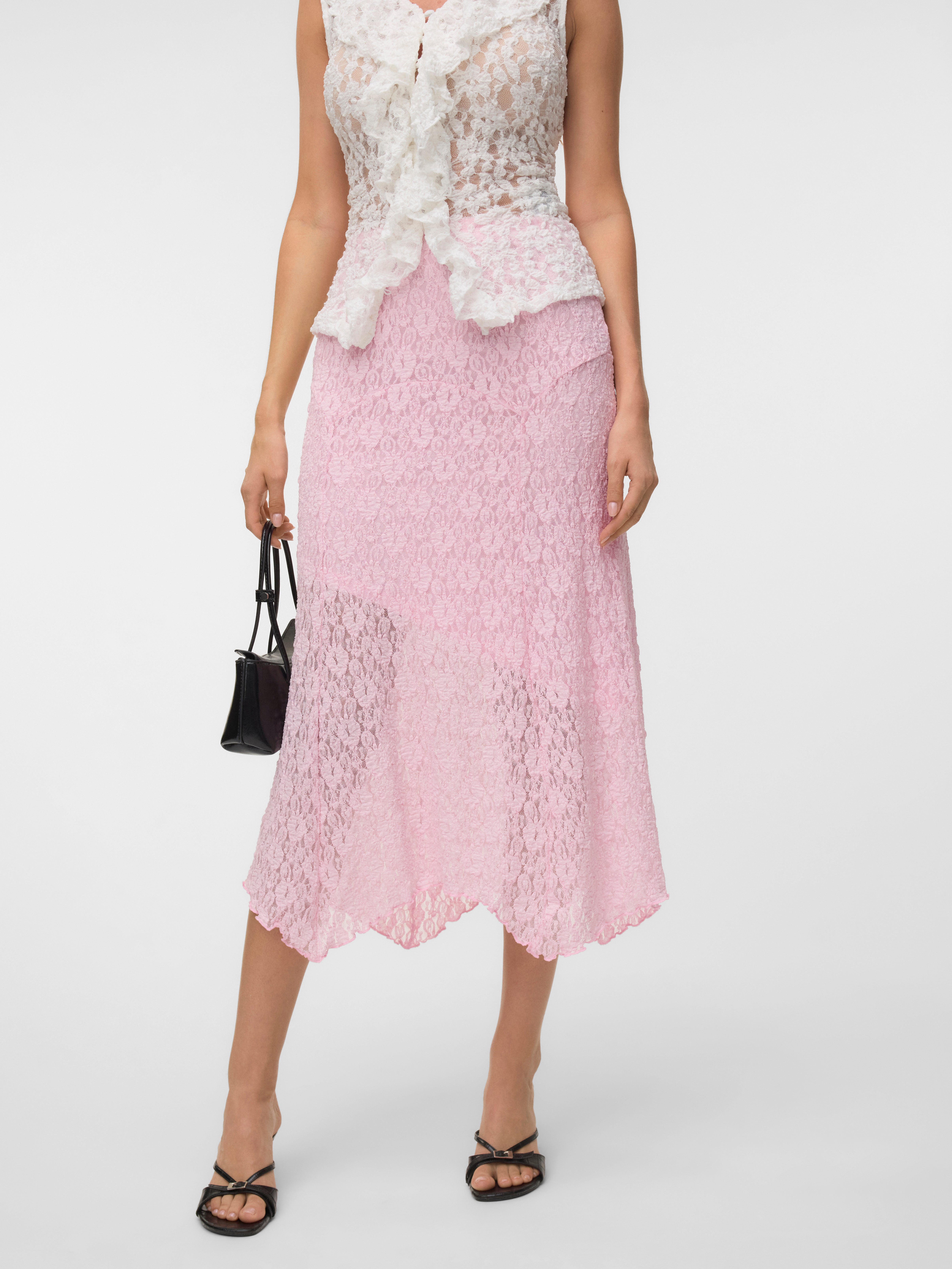 VMROSIE Mid waist Midi-rok