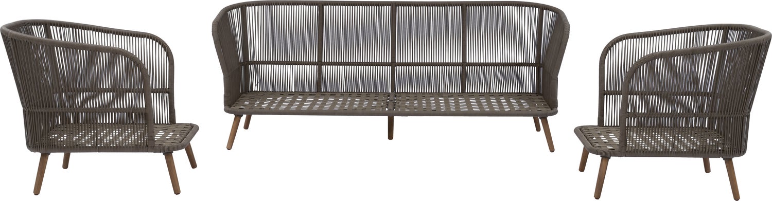 Intratuin 4-zits loungeset Femke taupe