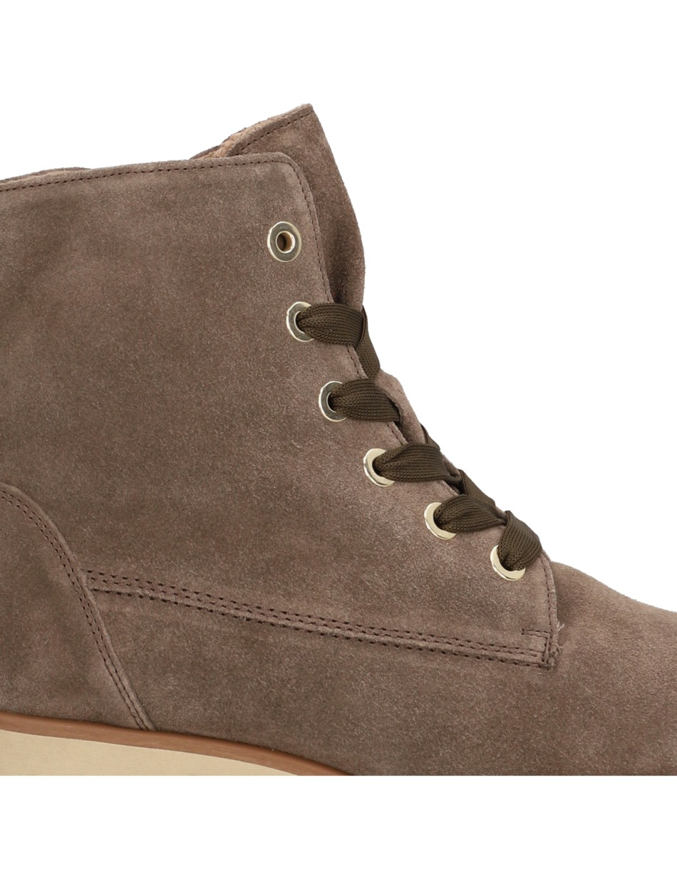 Veloursleder Schnürboot