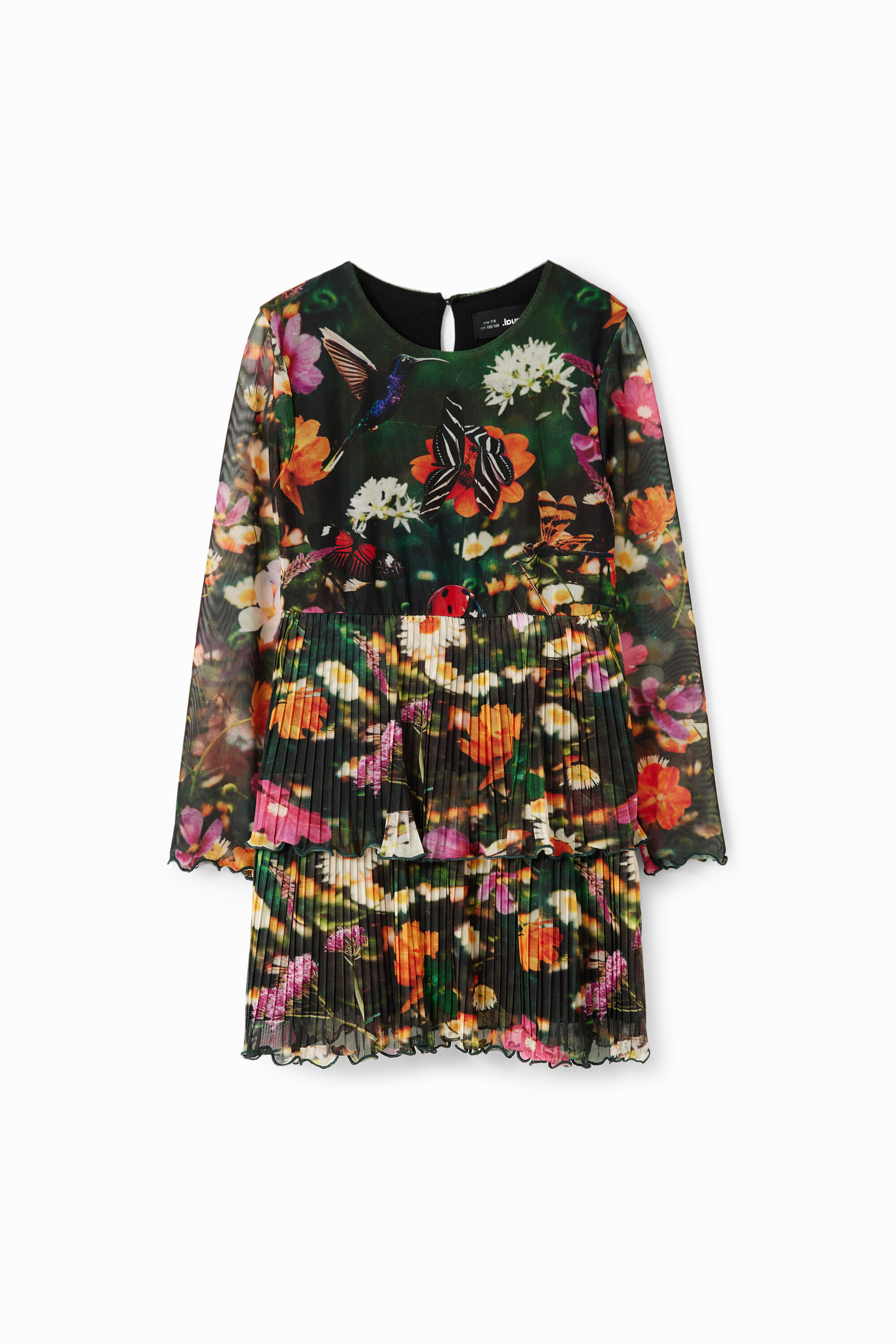 Vestido de tule floral