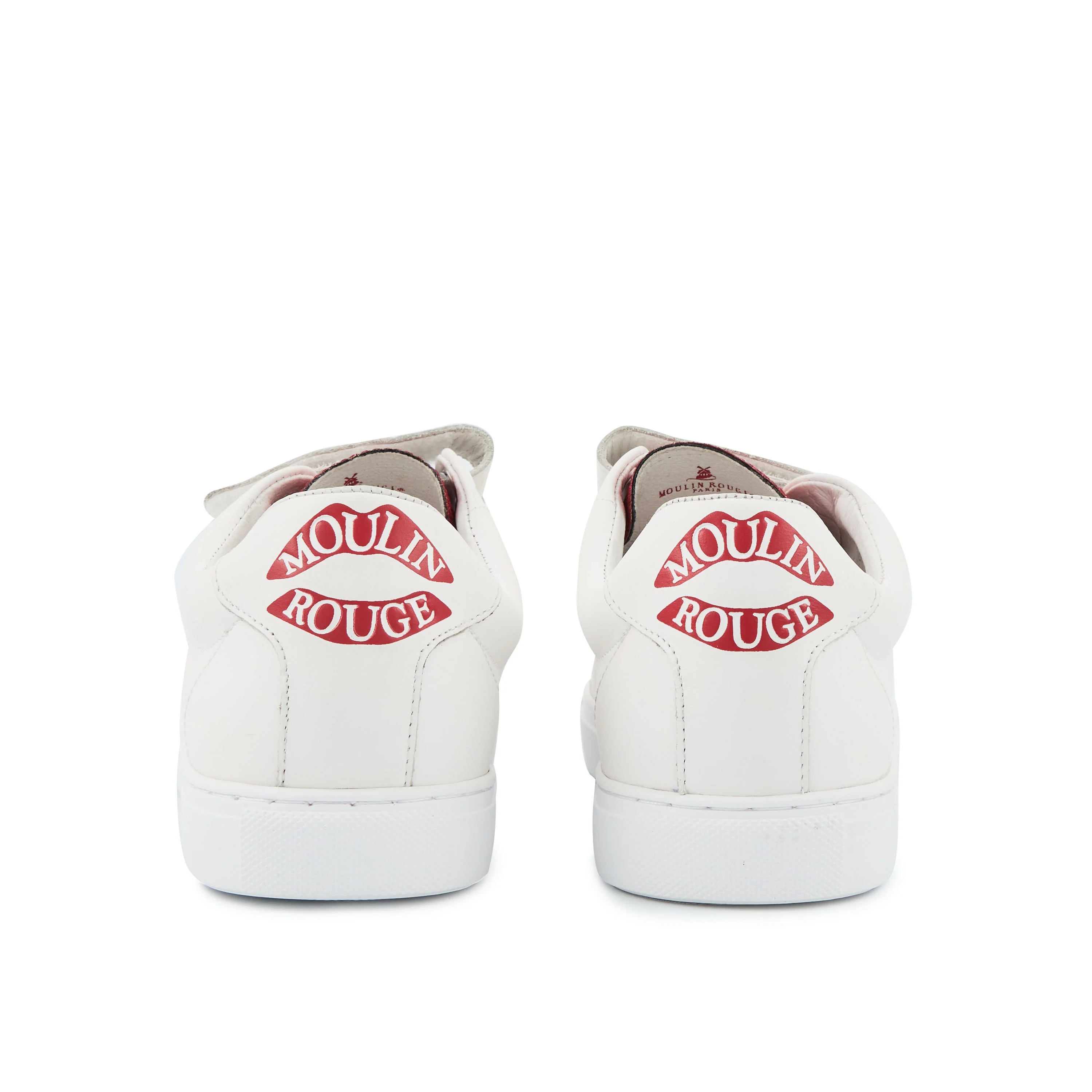EDITH MOULIN BACK LIPS - Sneakers en cuir | Blanc