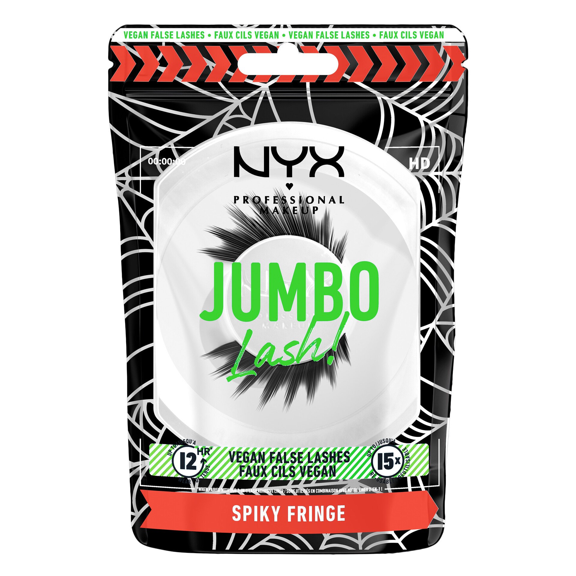 Jumbo Lash! Vegan False Lashes Spiky Fringe