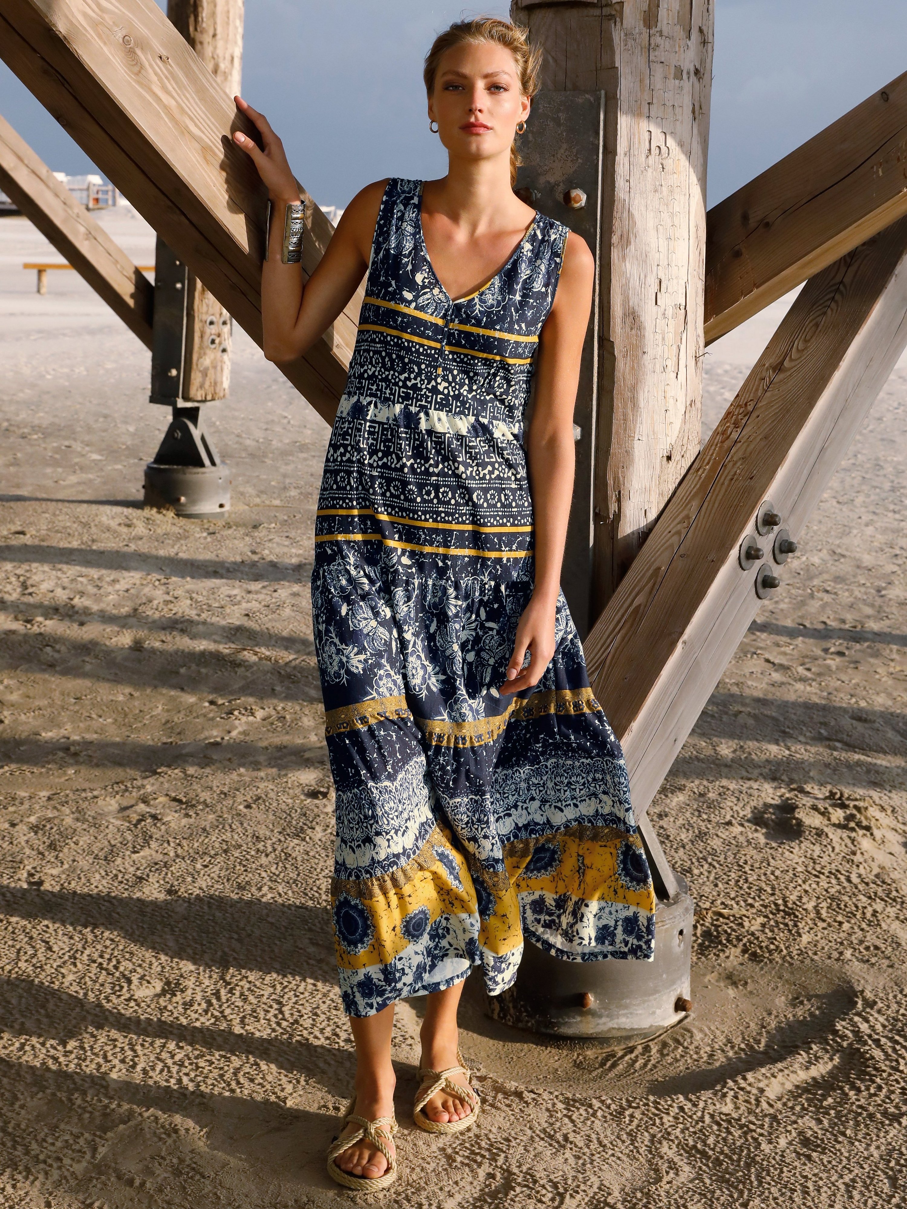 Ärmelloses Jersey-Kleid