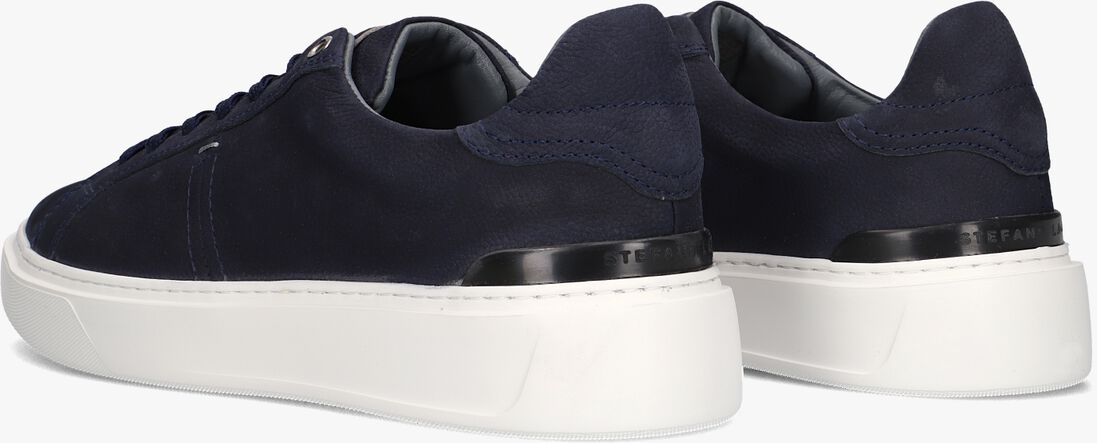 blauwe stefano lauran lage sneakers star 006