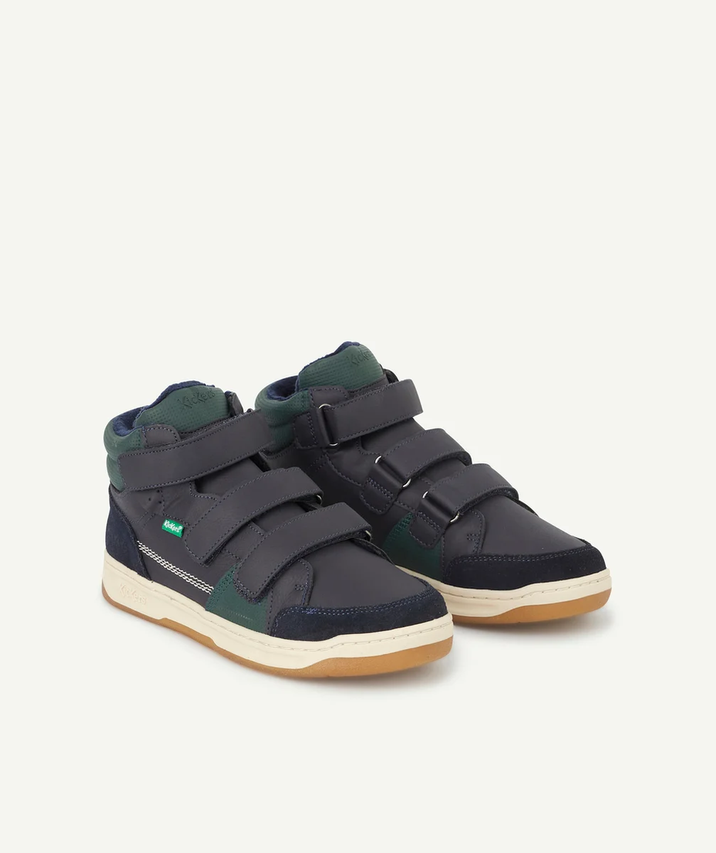 KICKERSBASKETS GARÇON KROISY MARINE VERT
