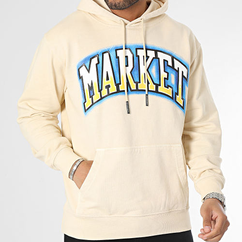 Sweat Capuche Smiley Pair Of Dice Beige