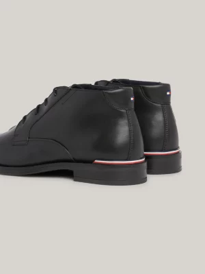 Botas de couro de cano baixo