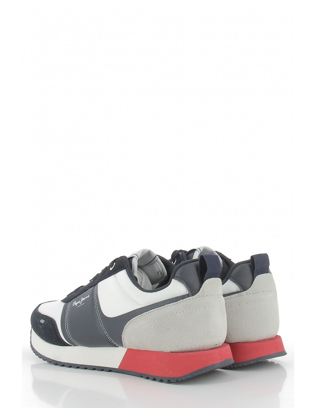 pepe jeans Baskets de ville homme tour transfer blanc/bleu/gris