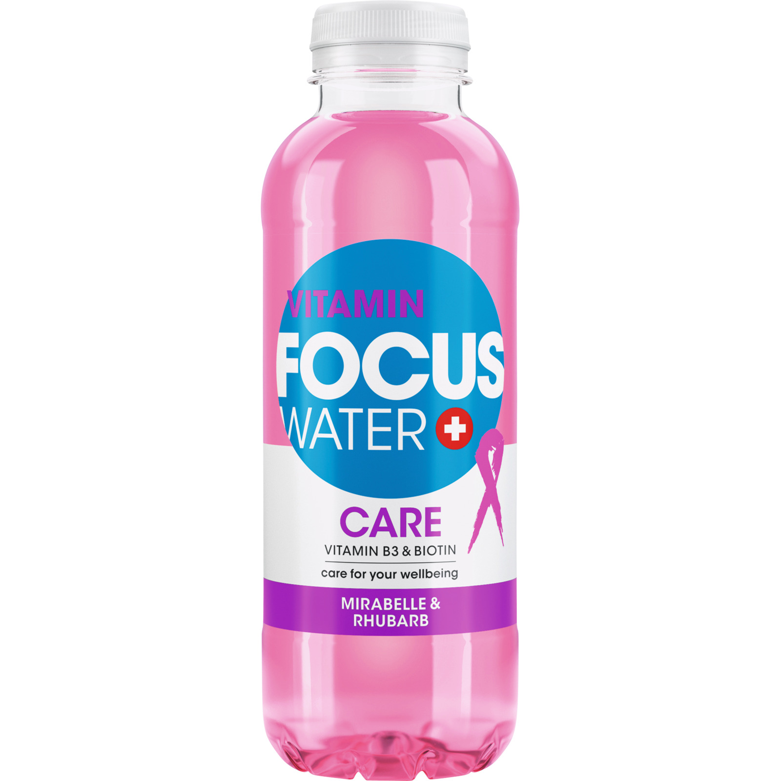 Focuswater Care Mirabelle & Rhabarber 6 x 50 cl