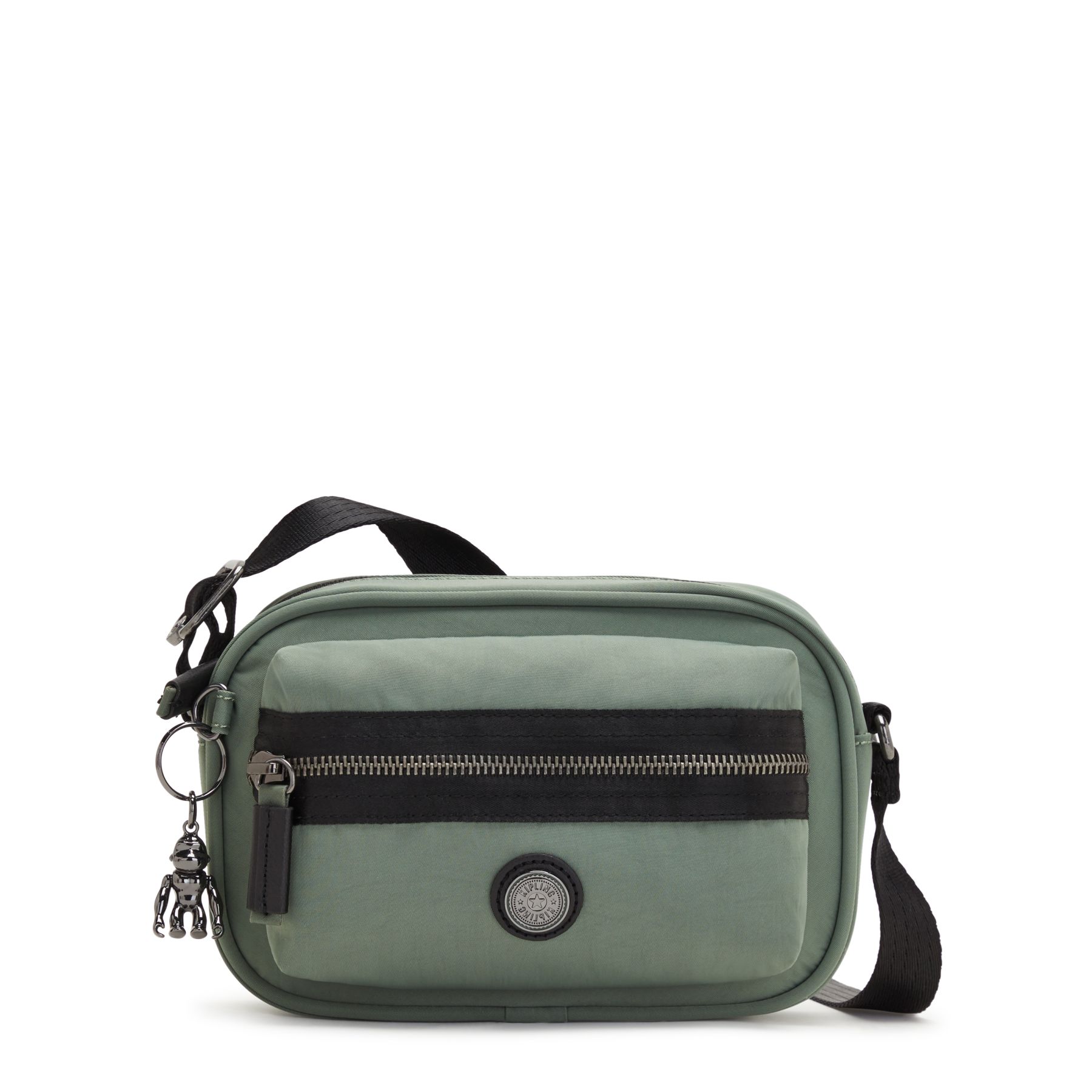 ENISE Petit Sac Bandoulière avec Sangle Ajustable - Fern Green Mix