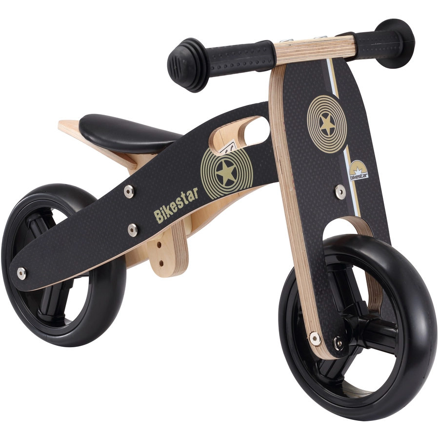 Bikestar Laufrad 7 Zoll Holz schwarz