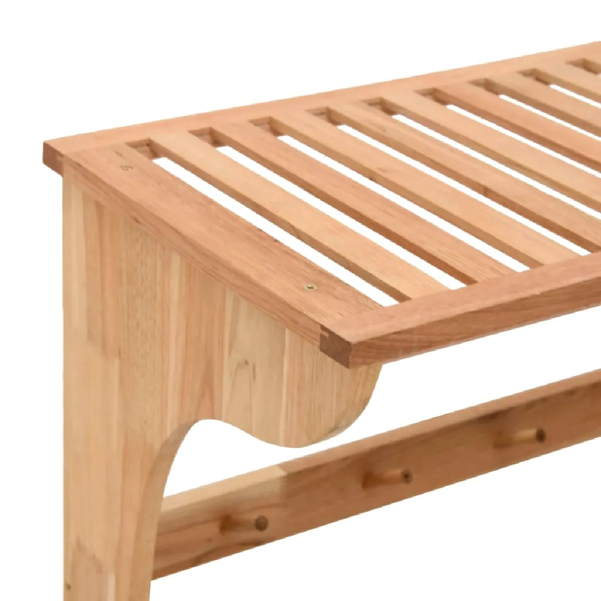 Helloshop26 Porte-serviettes 60 cm bois de noyer