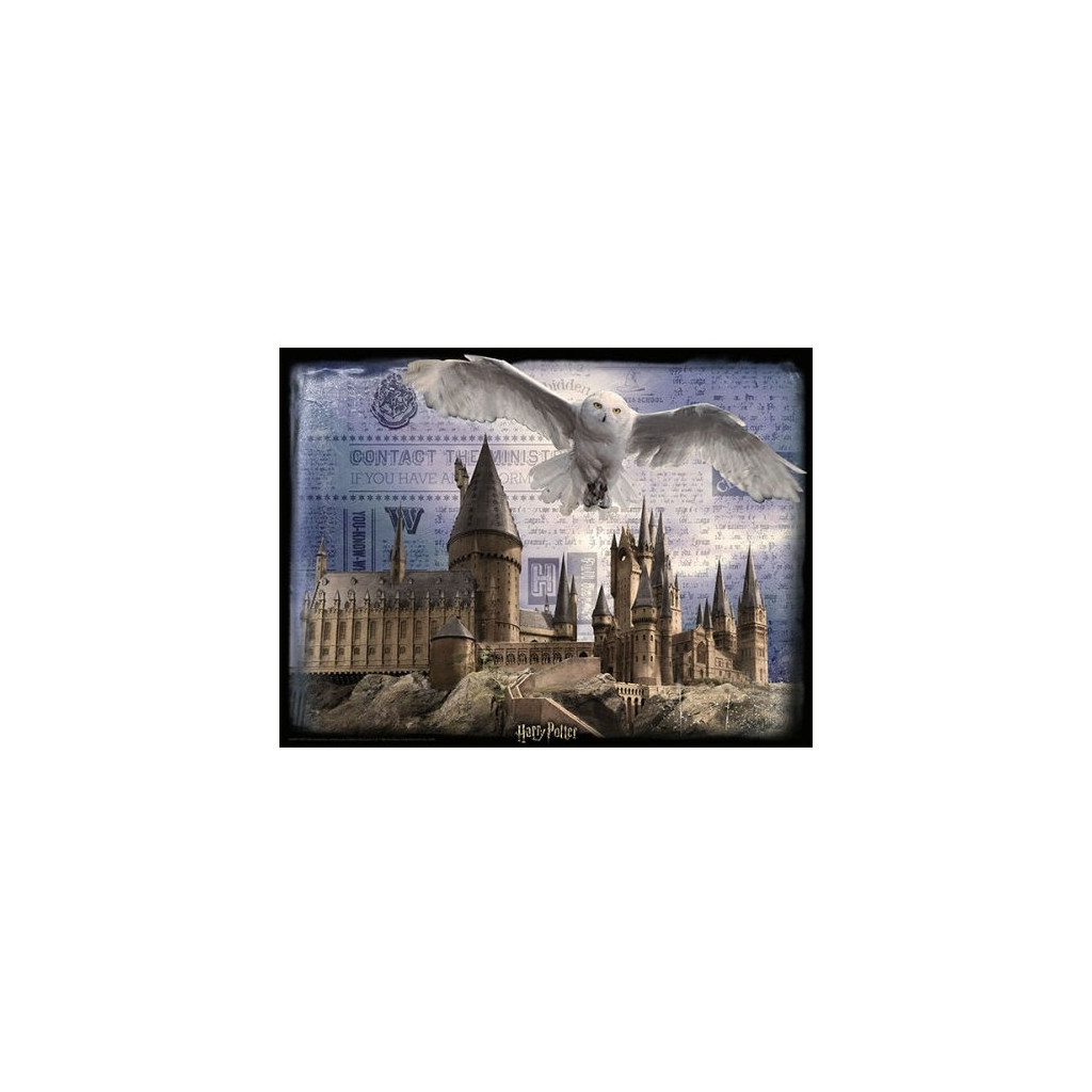 Puzzle Prime 3D - Harry Potter Poudlard & Edwige - 300 pièces