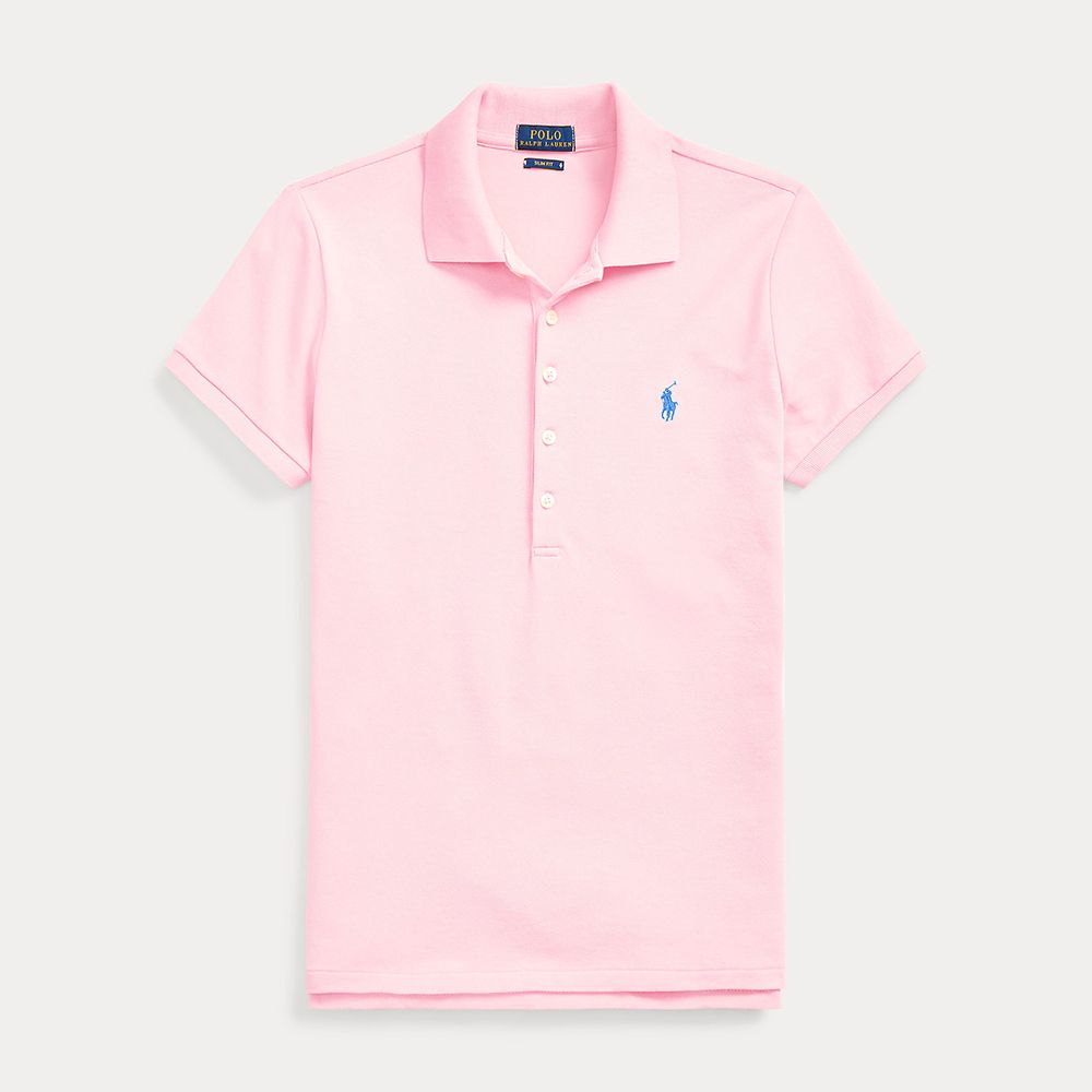 Stretch Pique Dame Rosa
